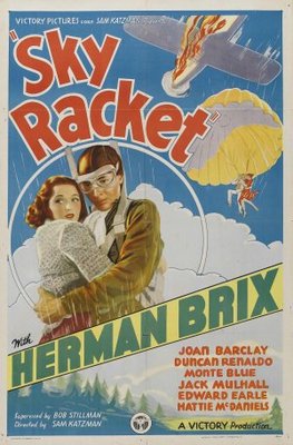 Sky Racket movie poster (1937) metal framed poster