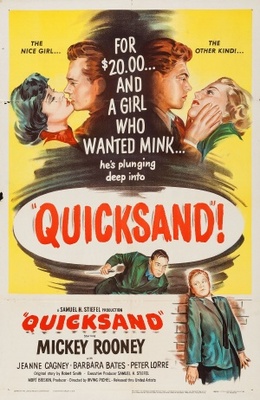 Quicksand movie poster (1950) canvas poster