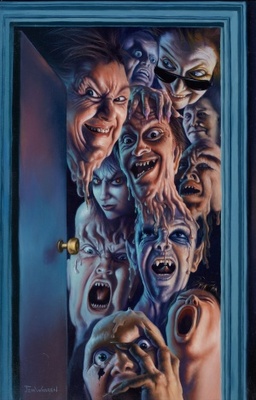 Waxwork movie poster (1988) canvas poster