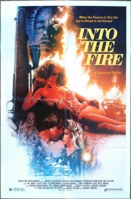 Into the Fire movie poster (1988) pillow
