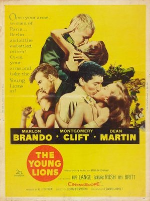 The Young Lions movie poster (1958) pillow