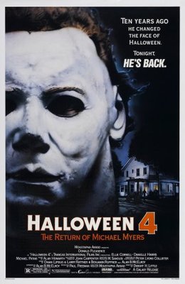 Halloween 4: The Return of Michael Myers movie poster (1988) pillow