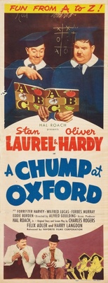 A Chump at Oxford movie poster (1940) poster
