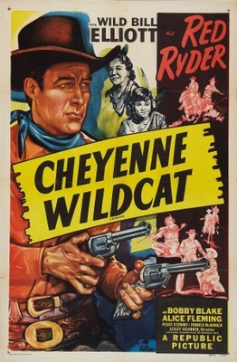 Cheyenne Wildcat movie poster (1944) metal framed poster