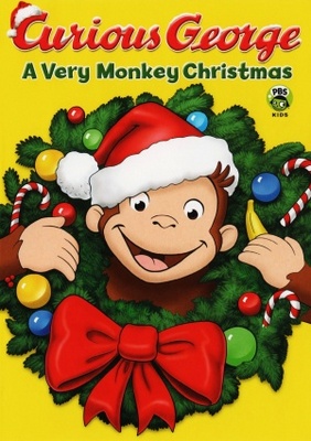 Curious George: A Very Monkey Christmas movie poster (2009) canvas poster