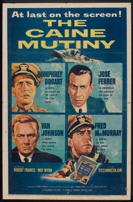 The Caine Mutiny movie poster (1954) metal framed poster