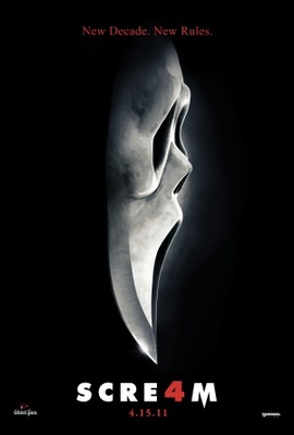 Scream 4 movie poster (2011) pillow