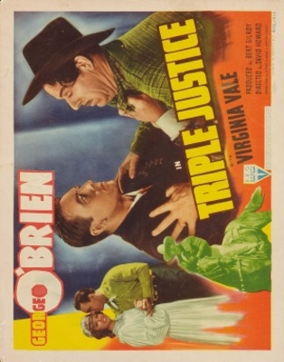 Triple Justice movie poster (1940) pillow