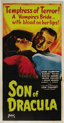 Son of Dracula movie poster (1943) pillow