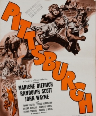Pittsburgh movie poster (1942) metal framed poster
