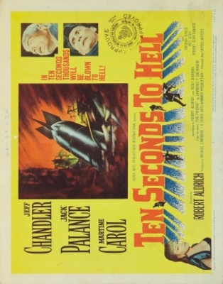 Ten Seconds to Hell movie poster (1959) wood print