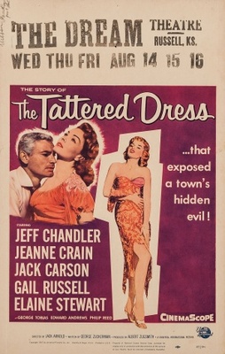 The Tattered Dress movie poster (1957) t-shirt
