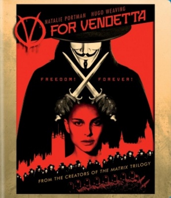 V For Vendetta movie poster (2005) wooden framed poster