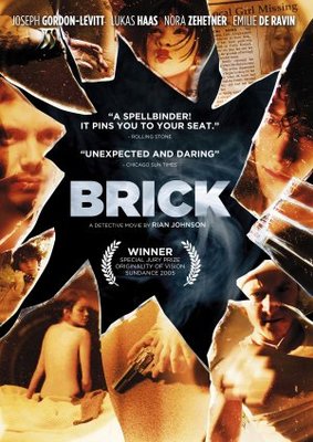 Brick movie poster (2005) wood print