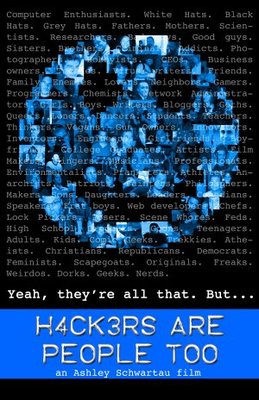 Hackers Are People Too movie poster (2008) metal framed poster