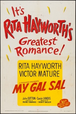 My Gal Sal movie poster (1942) metal framed poster
