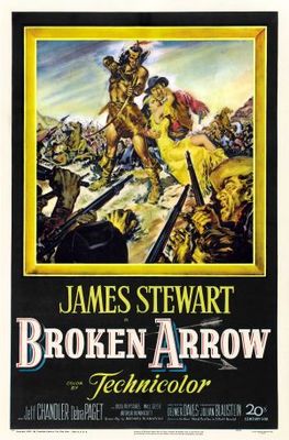 Broken Arrow movie poster (1950) metal framed poster