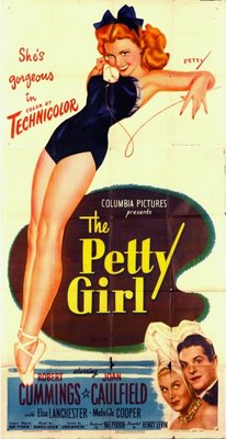 The Petty Girl movie poster (1950) metal framed poster