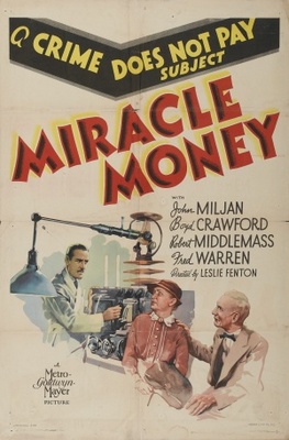 Miracle Money movie poster (1938) poster with hanger