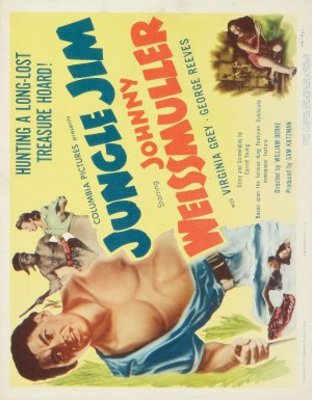 Jungle Jim movie poster (1948) wood print