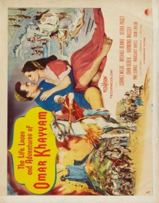 Omar Khayyam movie poster (1957) metal framed poster