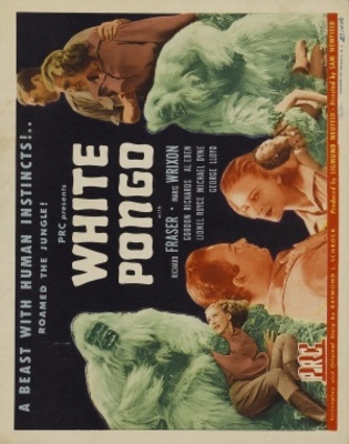 White Pongo movie poster (1945) wood print