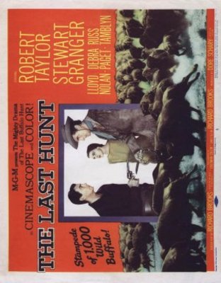 The Last Hunt movie poster (1956) metal framed poster