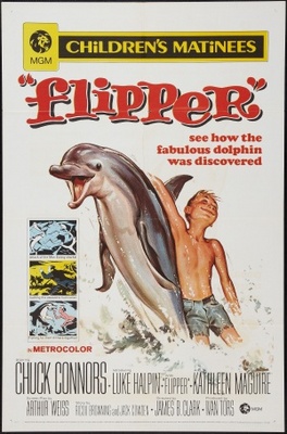 Flipper movie poster (1963) canvas poster