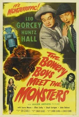 The Bowery Boys Meet the Monsters movie poster (1954) canvas poster