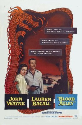 Blood Alley movie poster (1955) poster with hanger