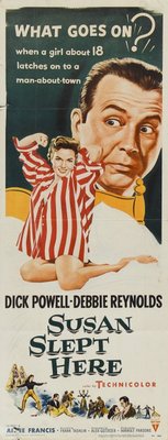Susan Slept Here movie poster (1954) canvas poster