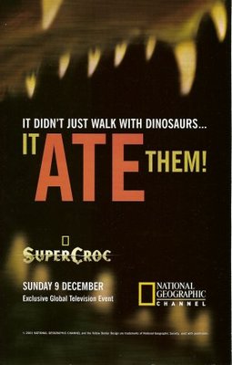 SuperCroc movie poster (2001) wooden framed poster