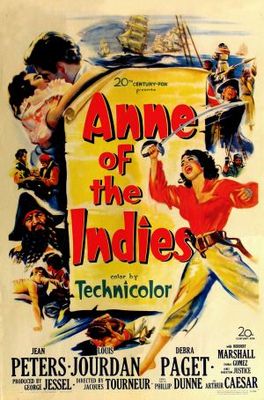 Anne of the Indies movie poster (1951) wooden framed poster