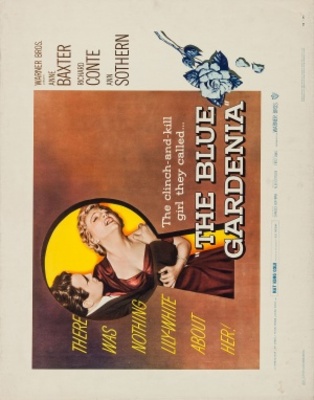 The Blue Gardenia movie poster (1953) metal framed poster