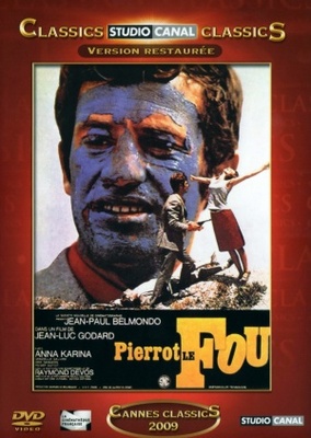 Pierrot le fou movie poster (1965) wooden framed poster
