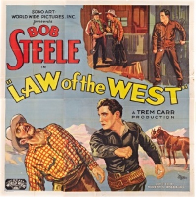 Law of the West movie poster (1932) wood print