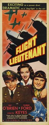 Flight Lieutenant movie poster (1942) wooden framed poster