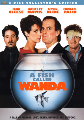 A Fish Called Wanda movie poster (1988) wooden framed poster