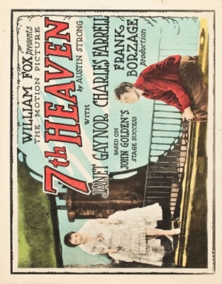 Seventh Heaven movie poster (1927) wood print