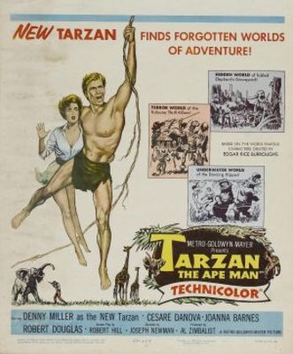Tarzan, the Ape Man movie poster (1959) pillow