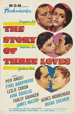 The Story of Three Loves movie poster (1953) metal framed poster