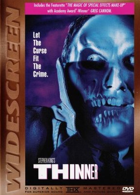 Thinner movie poster (1996) canvas poster