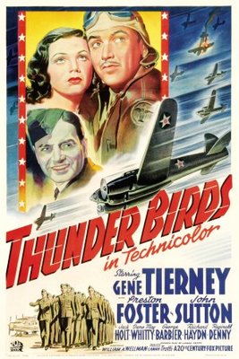 Thunder Birds movie poster (1942) wooden framed poster