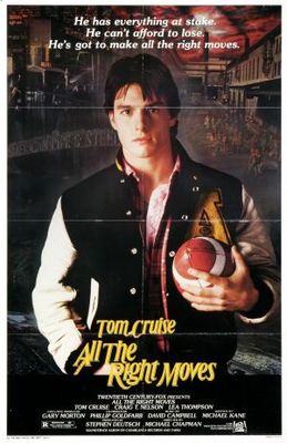 All the Right Moves movie poster (1983) pillow