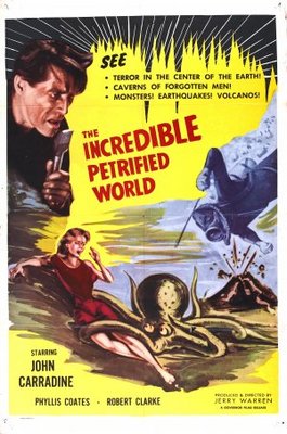 The Incredible Petrified World movie poster (1957) poster with hanger