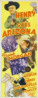 Henry Goes Arizona movie poster (1939) pillow