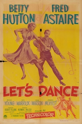 Let's Dance movie poster (1950) metal framed poster