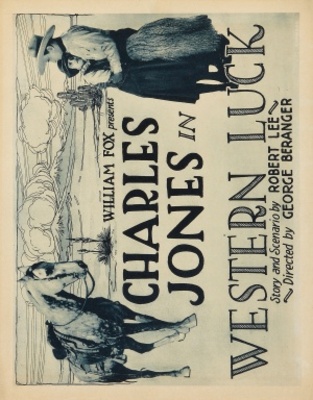 Western Luck movie poster (1924) metal framed poster