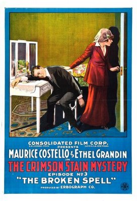 The Crimson Stain Mystery movie poster (1916) wooden framed poster