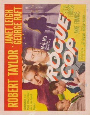 Rogue Cop movie poster (1954) wood print